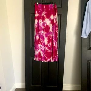 Lane Bryant Pink tie dye skirt